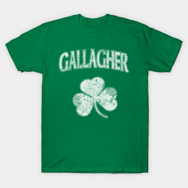 Gallagher Irish Shamrock St Patrick's Day T-Shirt by E